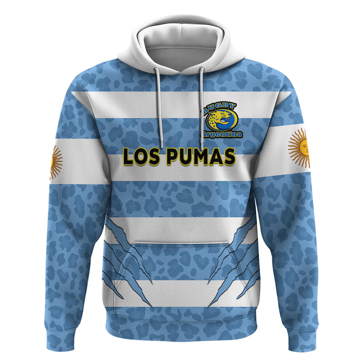 Custom Argentina Rugby 7s Vamos Pumas Hoodie LT14