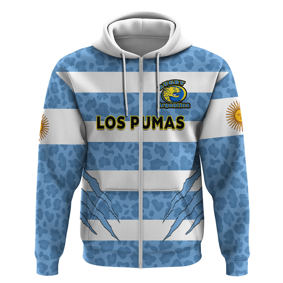 Custom Argentina Rugby 7s Vamos Pumas Hoodie LT14