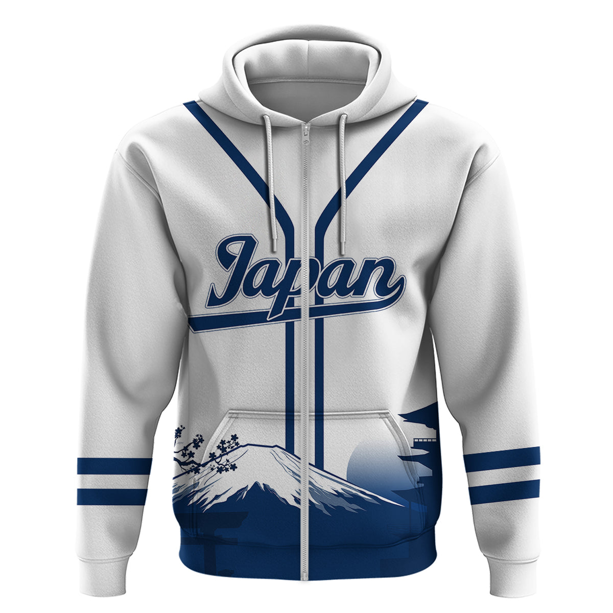 Japan Baseball Champions Fuji Mountain Landscape ArHoodie LT7