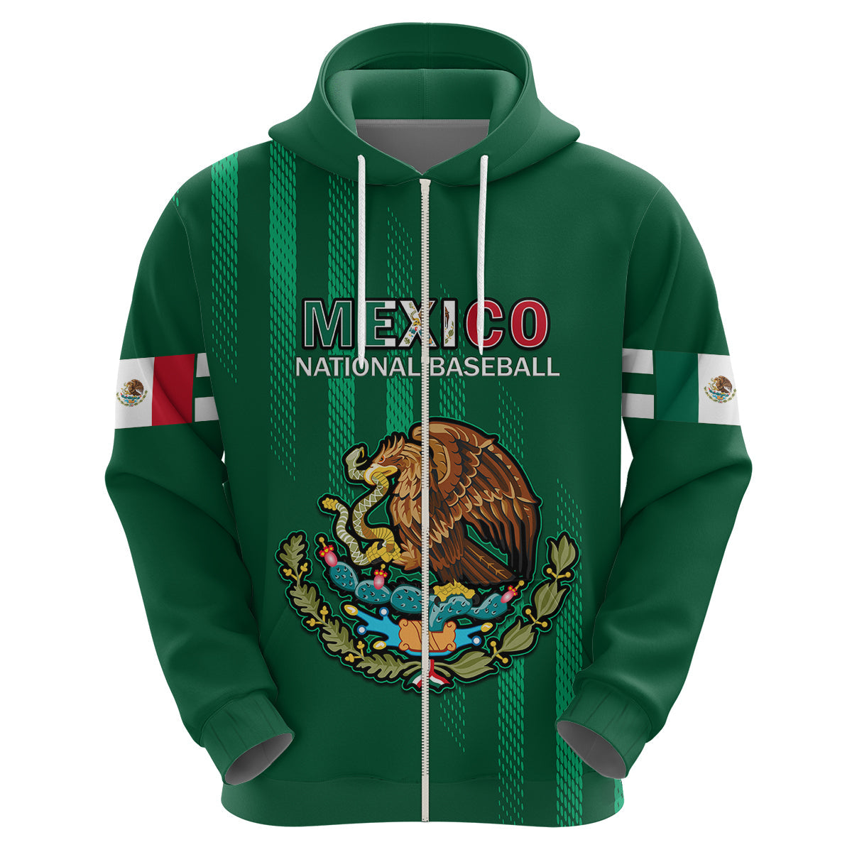 Mexico 2023 Baseball Mix Hoodie Coat Of Arms LT14