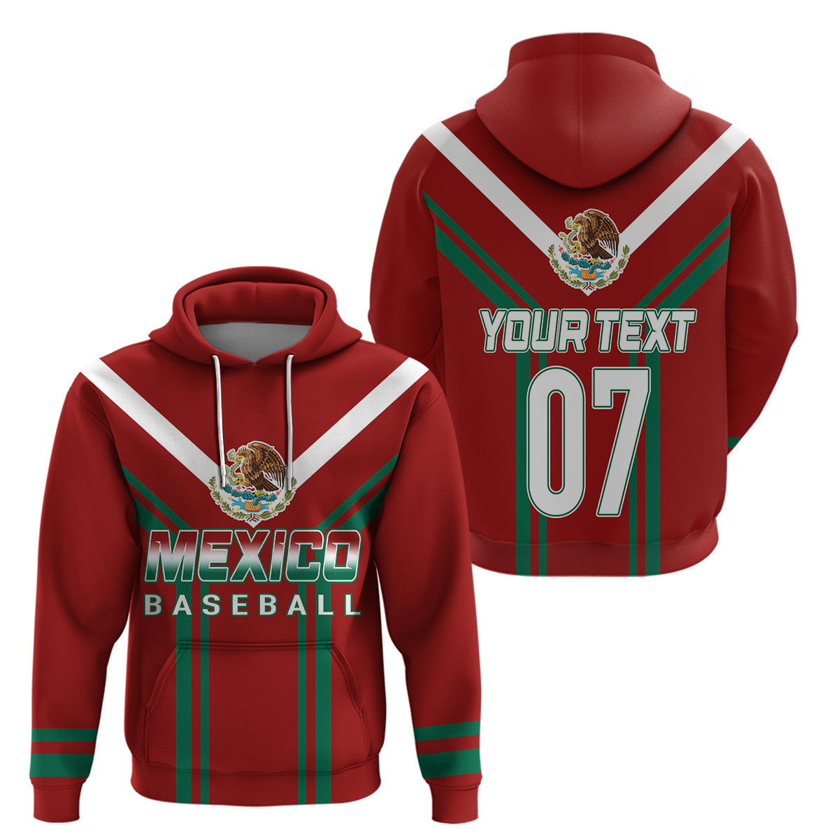 Mexico Baseball 2023 Sporty Style With Emblem Hoodie LT7