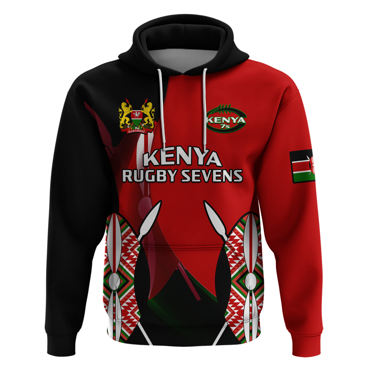 Kenya Rugby Sevens Sporty Version Hoodie LT14