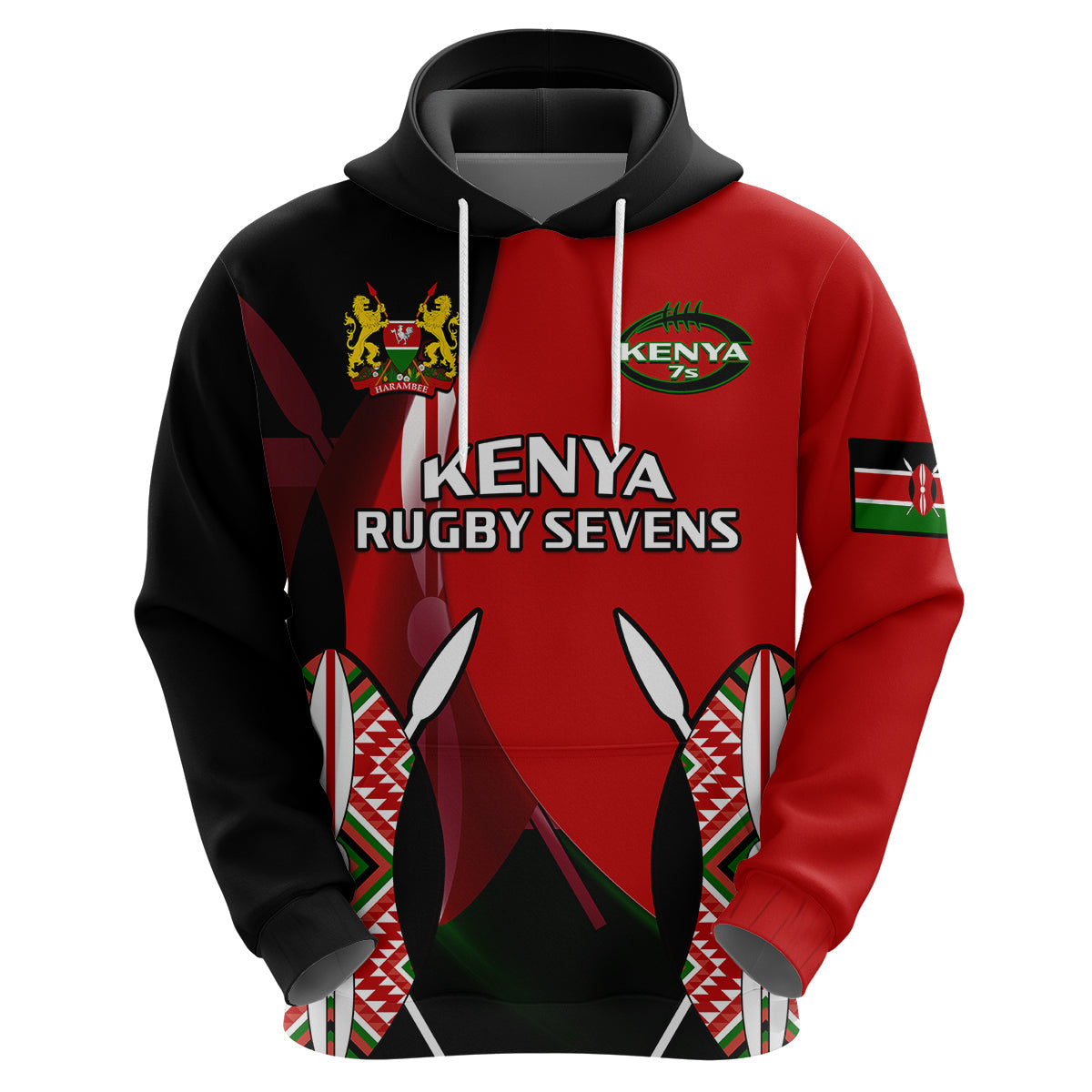 Kenya Rugby Sevens Sporty Version Hoodie LT14