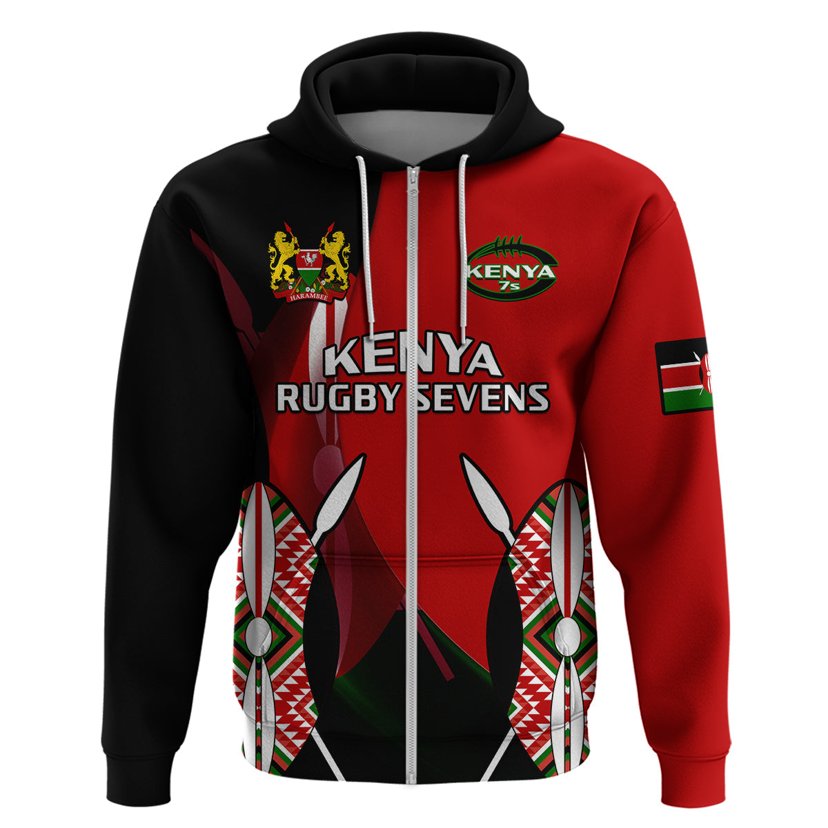 Kenya Rugby Sevens Sporty Version Hoodie LT14