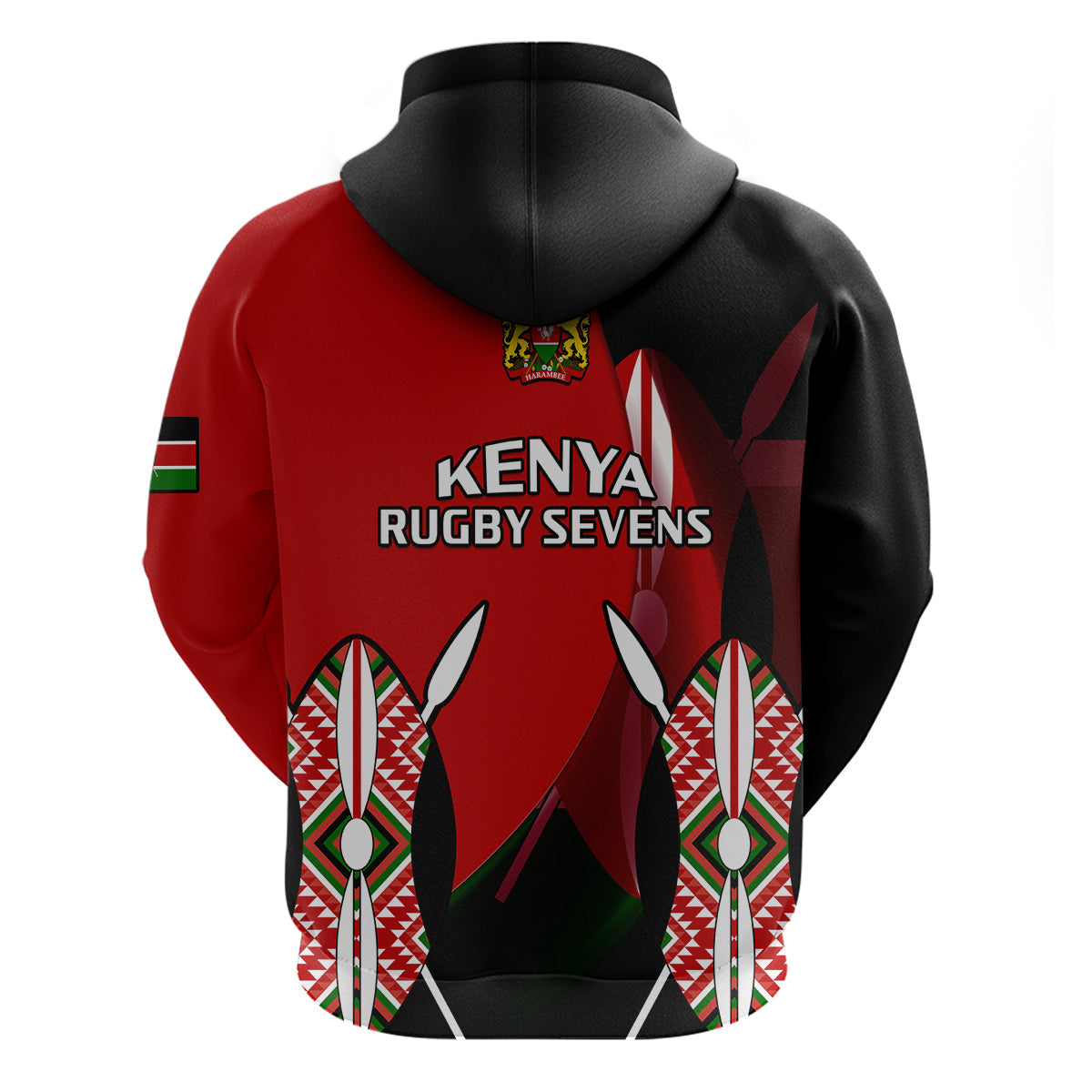 Kenya Rugby Sevens Sporty Version Hoodie LT14