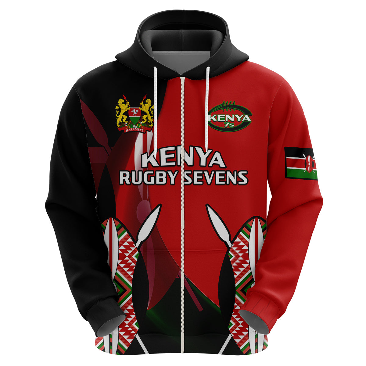 Kenya Rugby Sevens Sporty Version Hoodie LT14