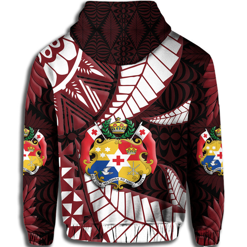 Tonga Emancipation Day Hoodie Kupesi Pattern No.2 Black LT9