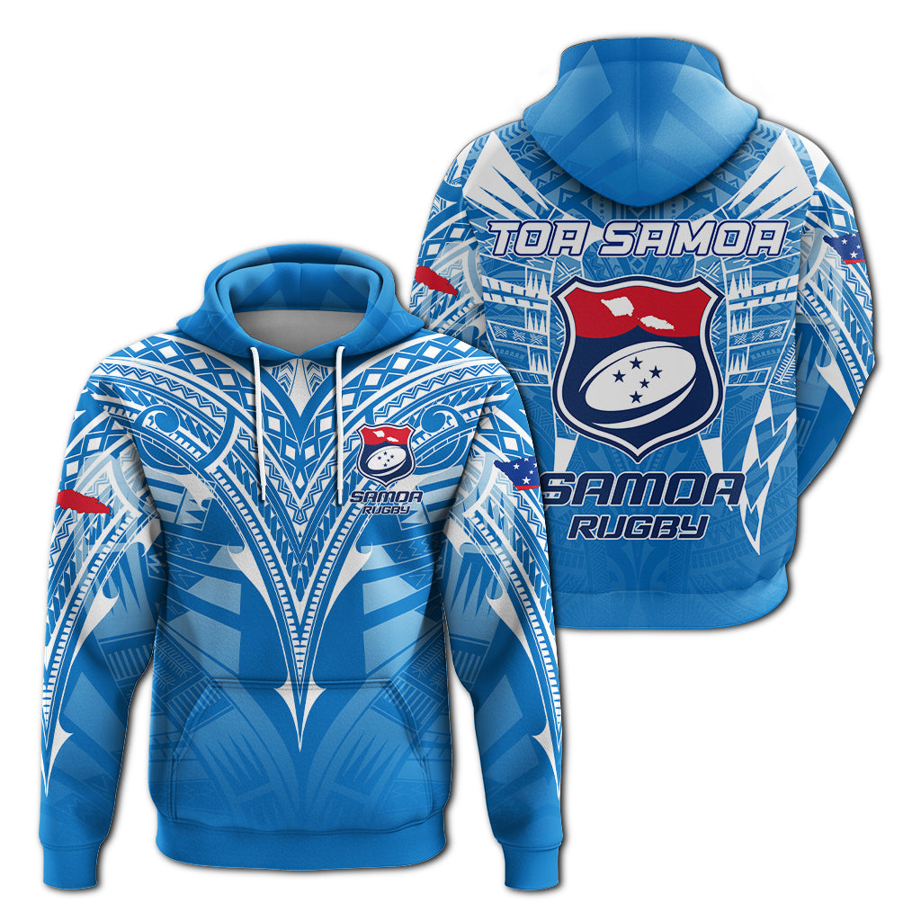 Samoa Rugby Toa Samoa Blue Style Hoodie LT2