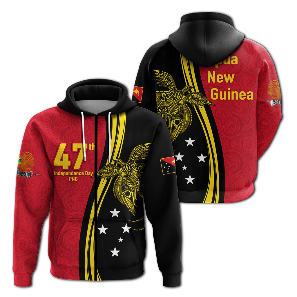 Papua New Guinea Independence Anniversary Polynesian Tribal Hoodie LT12