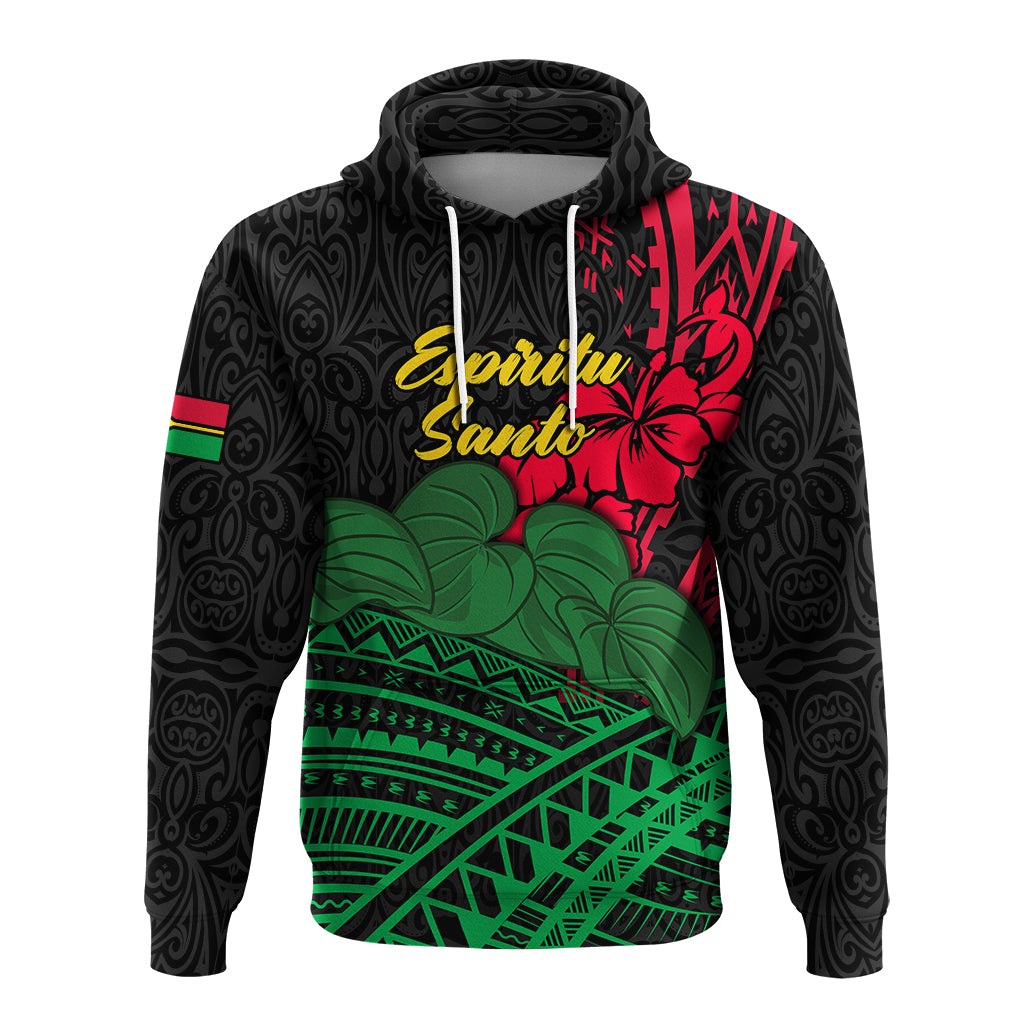 Vanuatu Espiritu Santo Hoodie Kava With Hibiscus LT12
