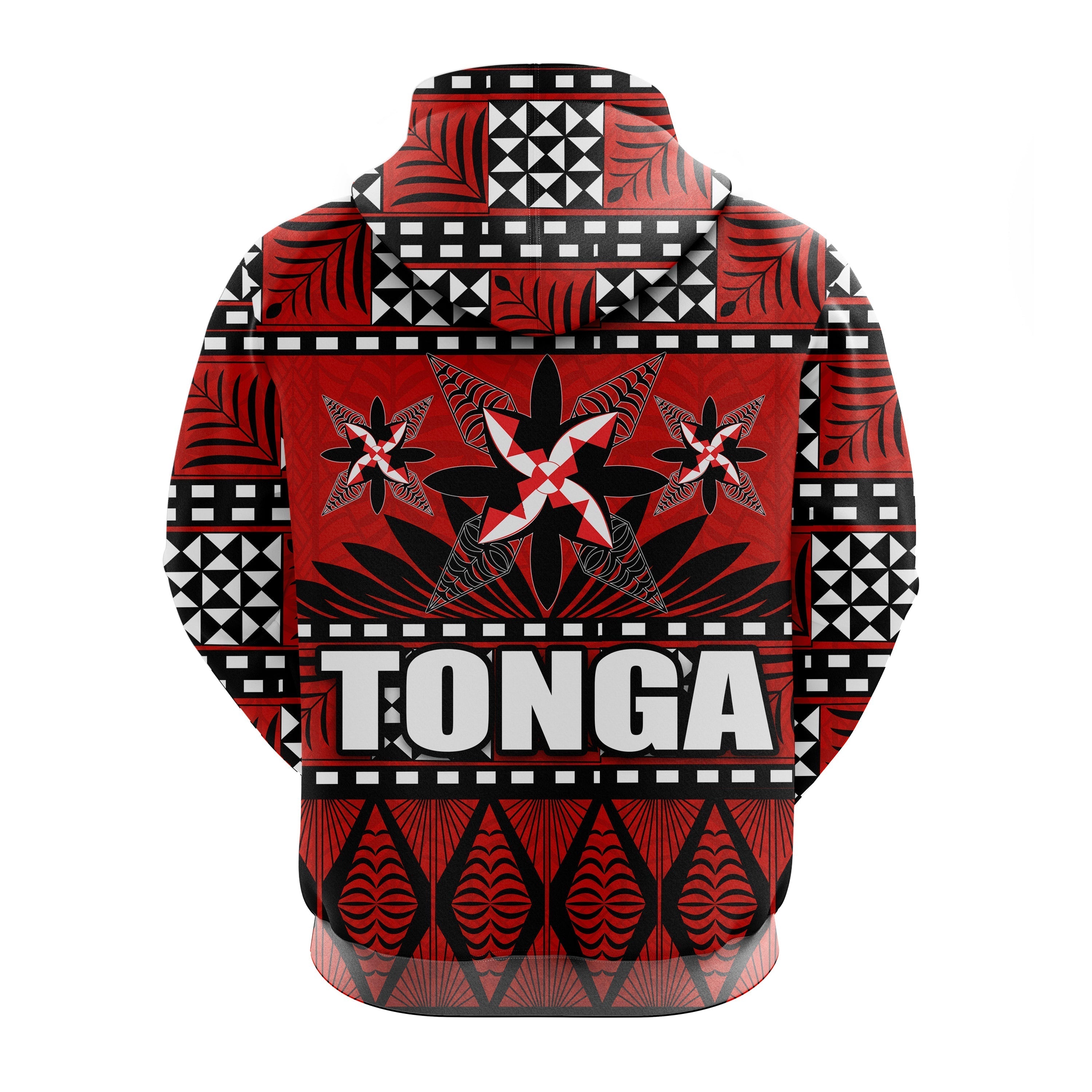 Tonga Hoodie Tongan Patterns LT20