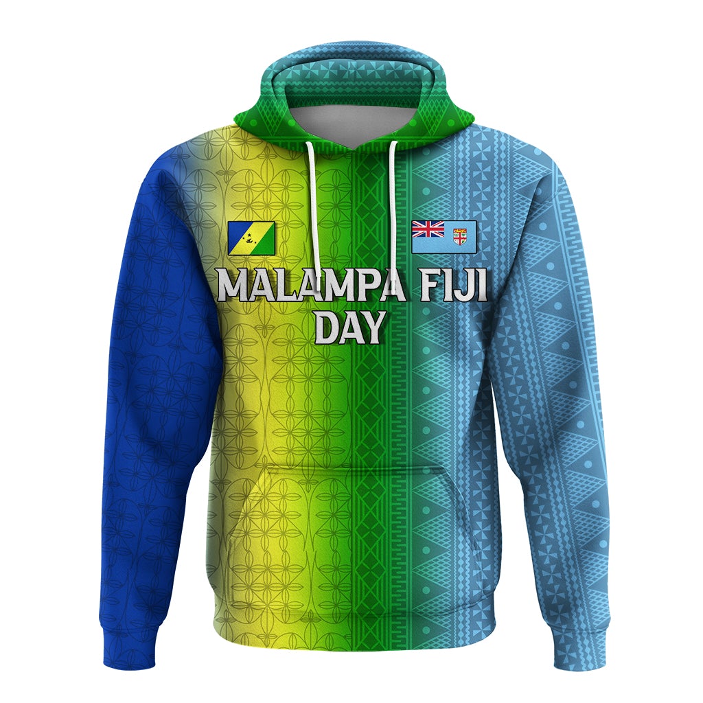 Vanuatu Malampa Fiji Day Hoodie Flag Version LT12
