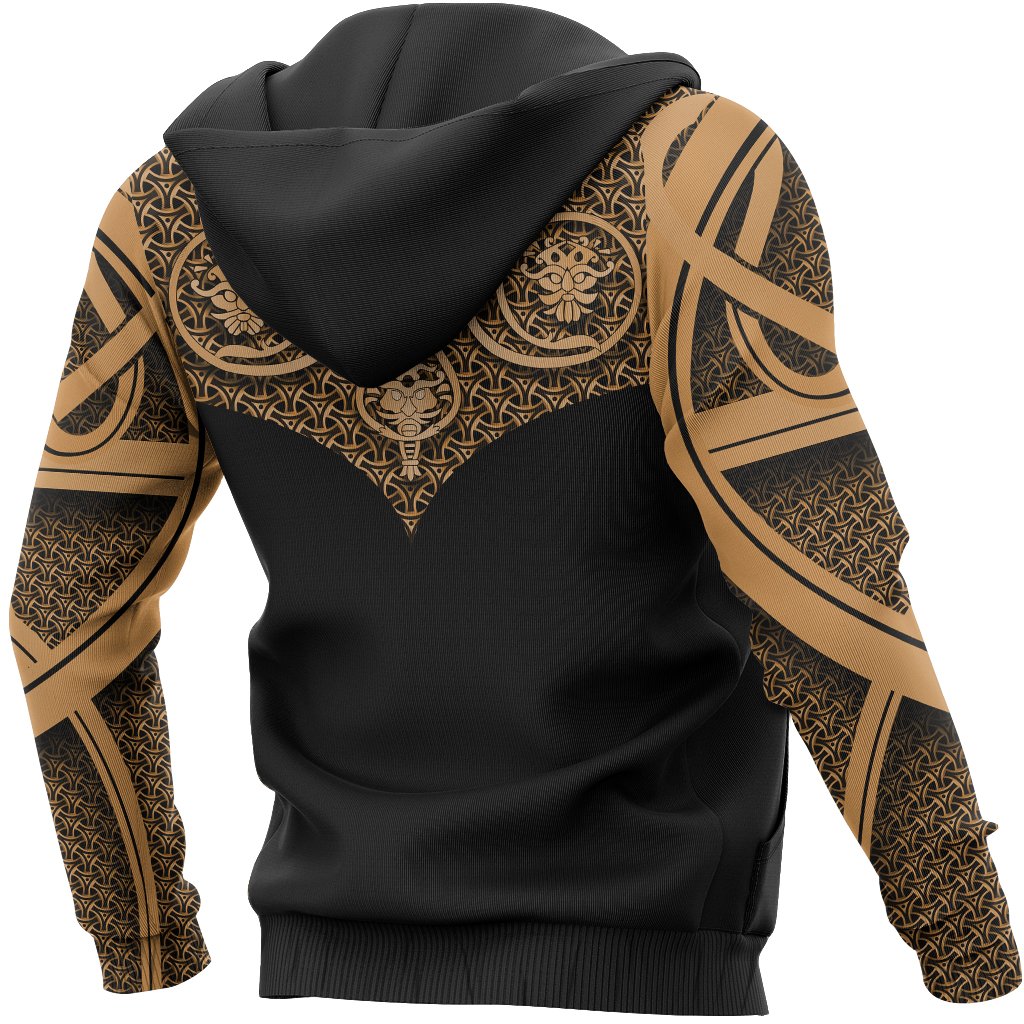 Viking Hoodie Best Viking Tattoo Gold RLT12