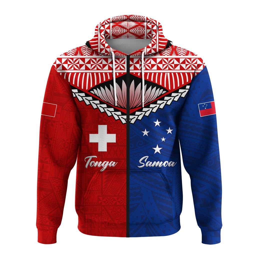 Tonga Combine Samoa Pride Zip Hoodie LT12