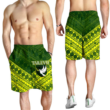 Tailevu Rugby Union Fiji Men's Shorts Tapa Pattern LT12