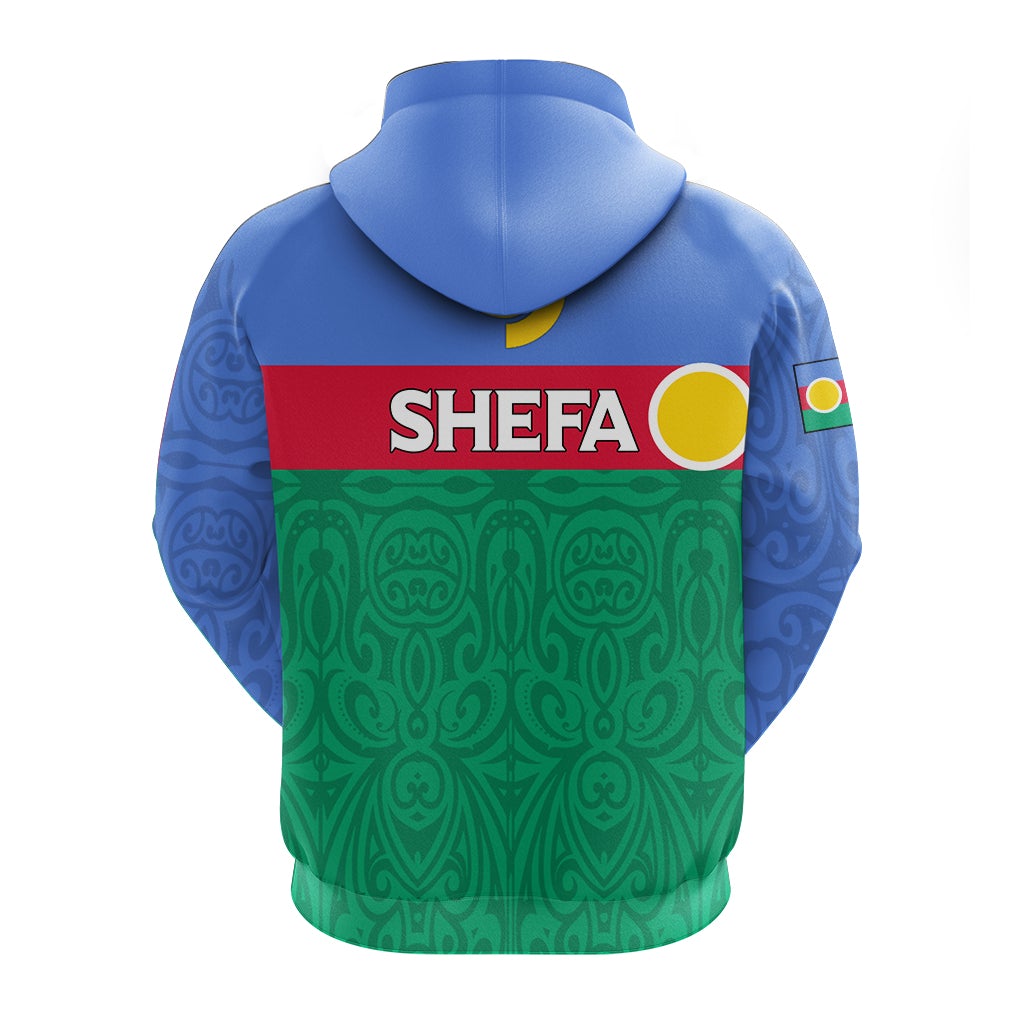 Vanuatu Shefa Province Zip Up Hoodie Flag Style LT12