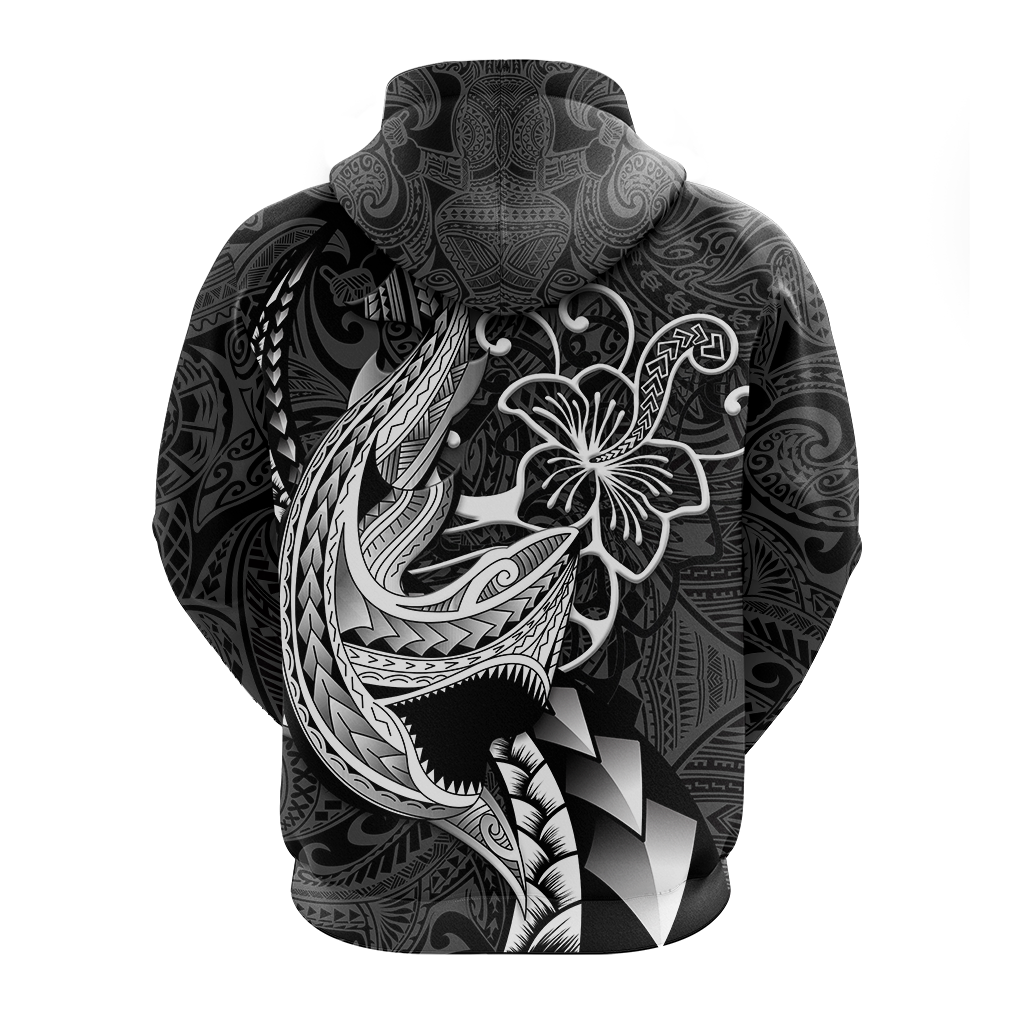 Polynesian Shark Tattoo Hawaii Tribal Hoodie LT12