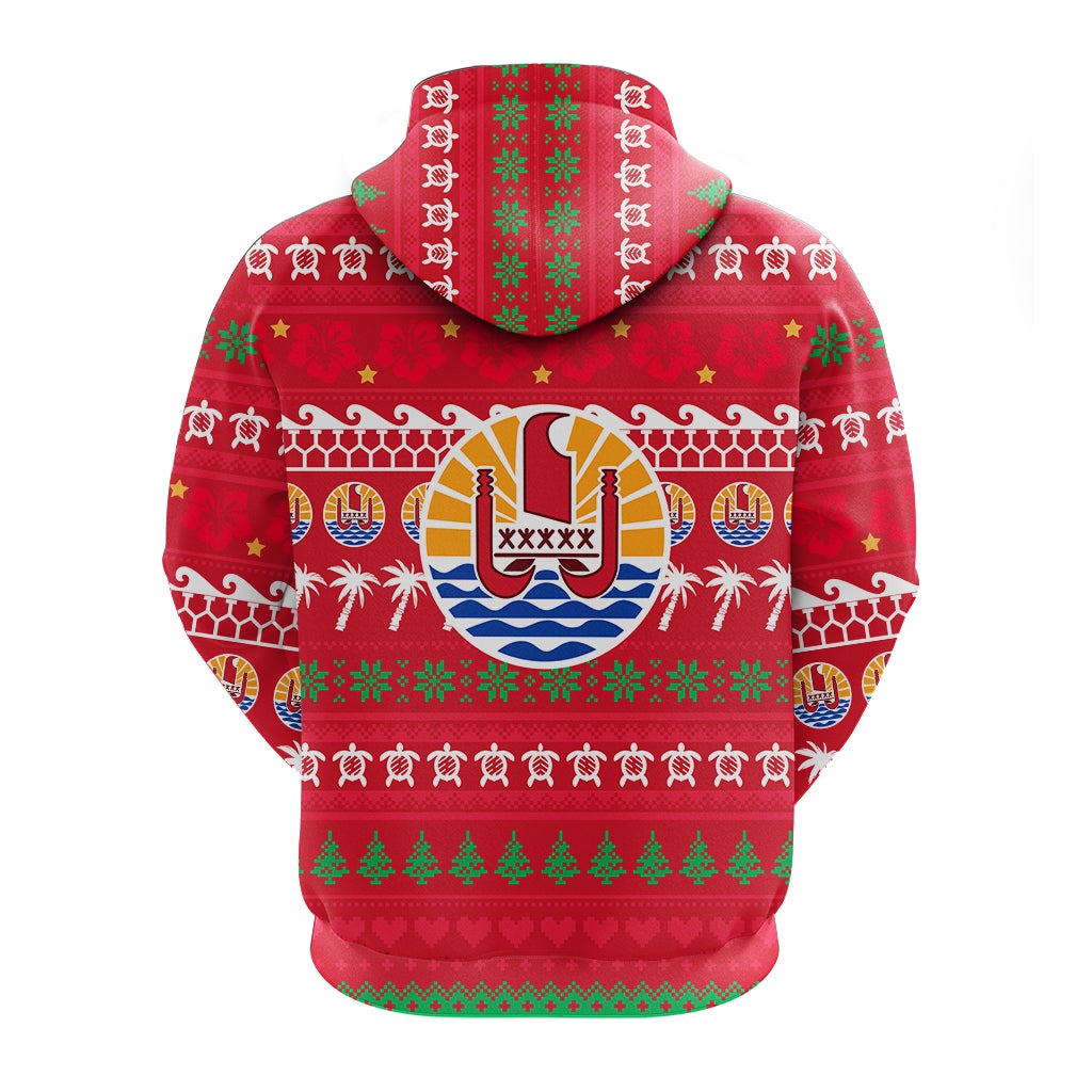 Tahiti Christmas Zip Hoodie Ugly Christmas LT12