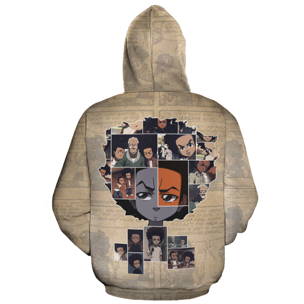 African Hoodie 90s Huey Freeman Hoodie