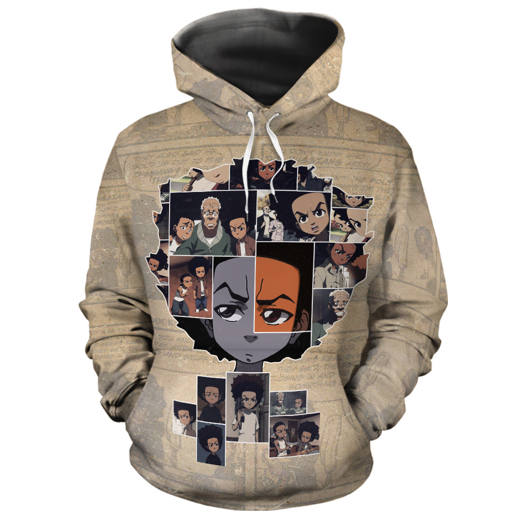 African Hoodie 90s Huey Freeman Hoodie