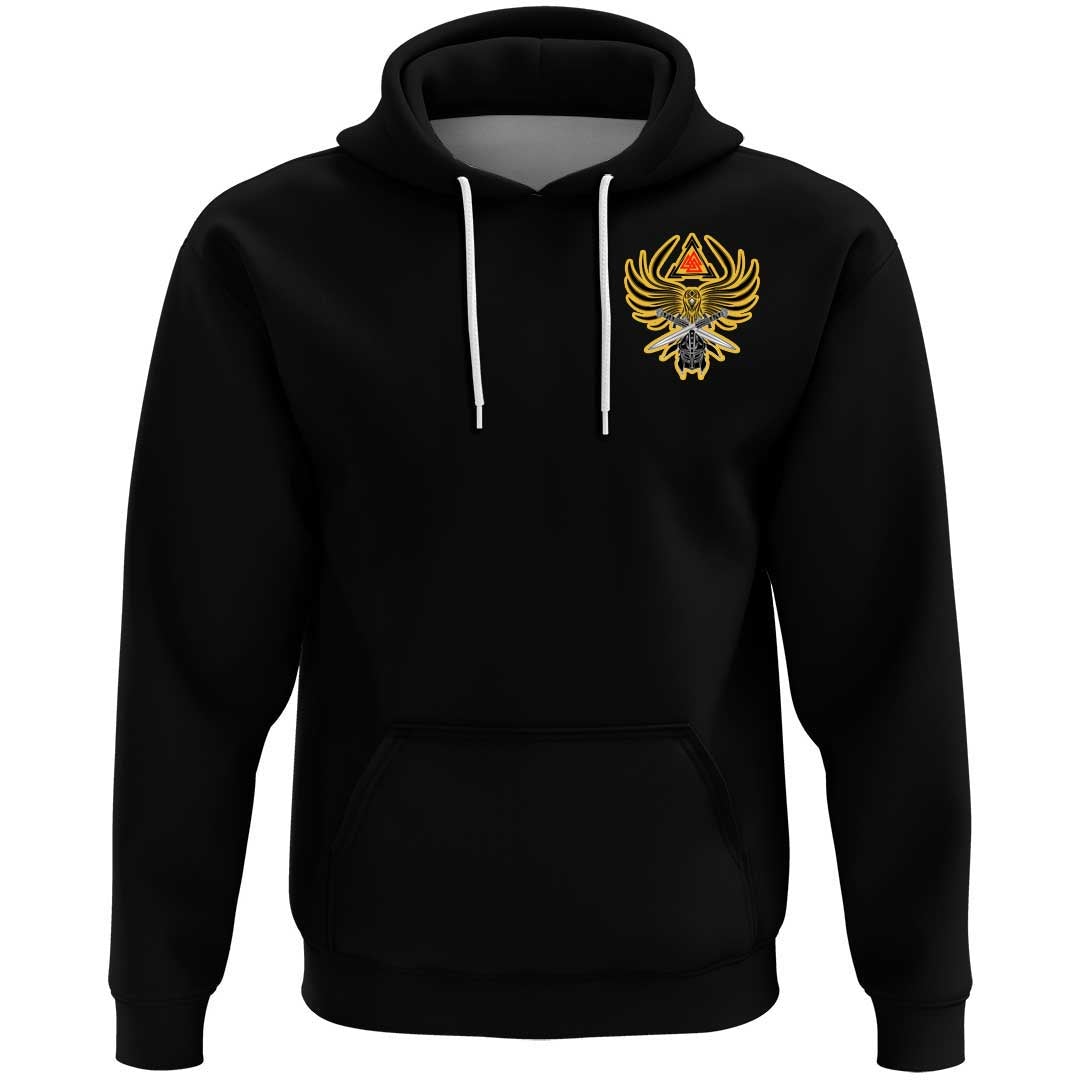 Viking Clothing Viking A Helmet Of The and Two Swords Valknut Hoodie RLT12