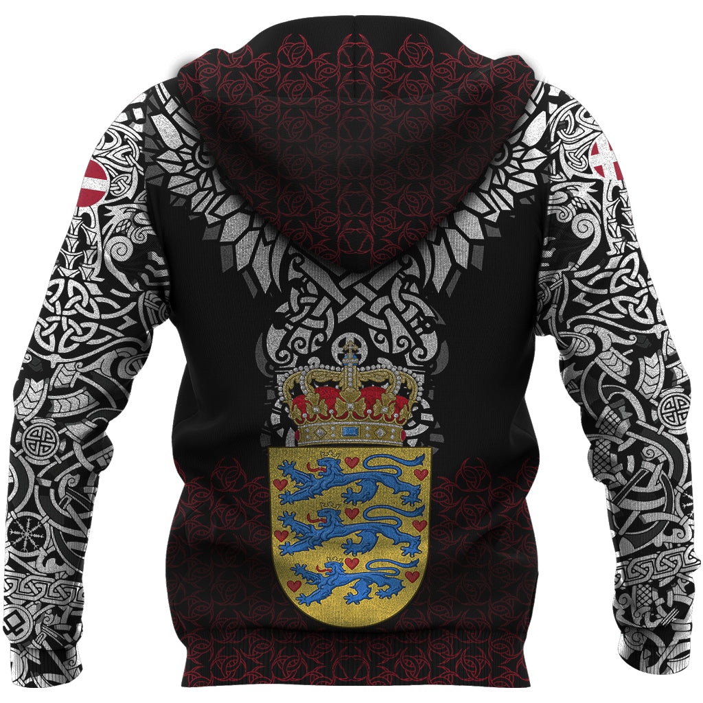 Viking Hoodie Denmark Viking Symbol RLT12