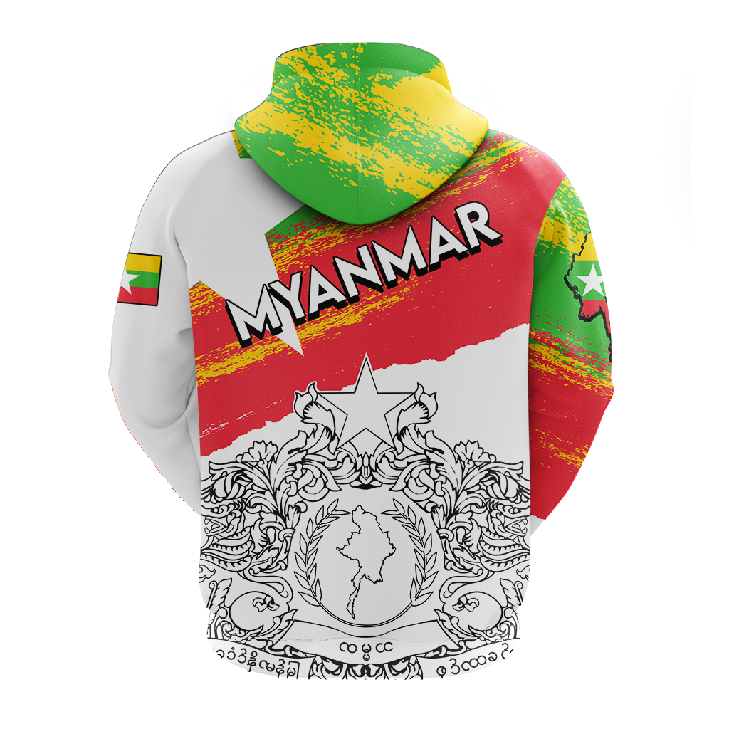 Myanmar Happy Independence Day Hoodie LT2