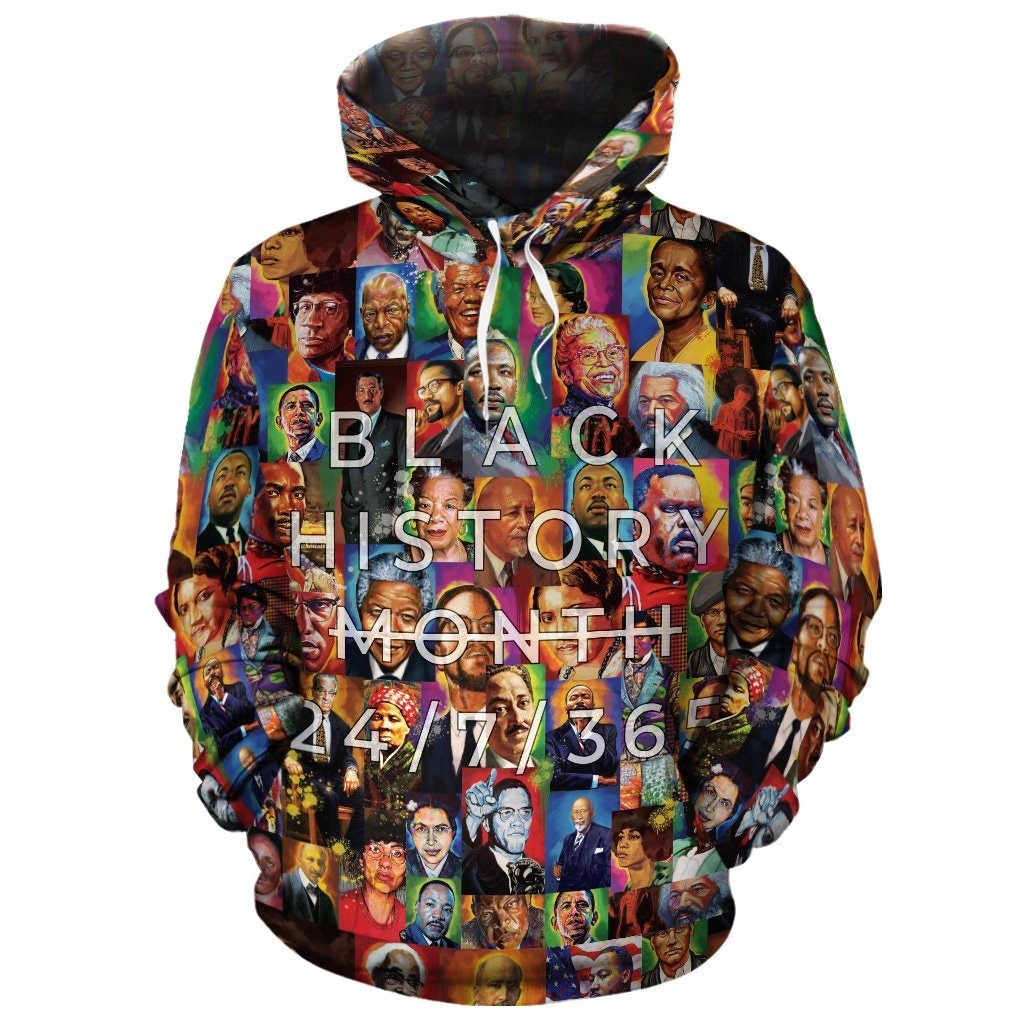 African Hoodie Civil Rights Leaders Oil Painting Art Hoodie
