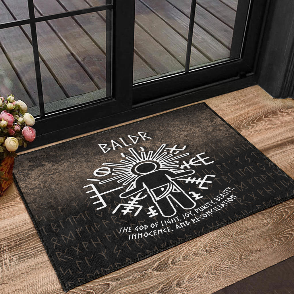 Wonder Print Shop Door Mat - Baldr God Door Mat RLT12