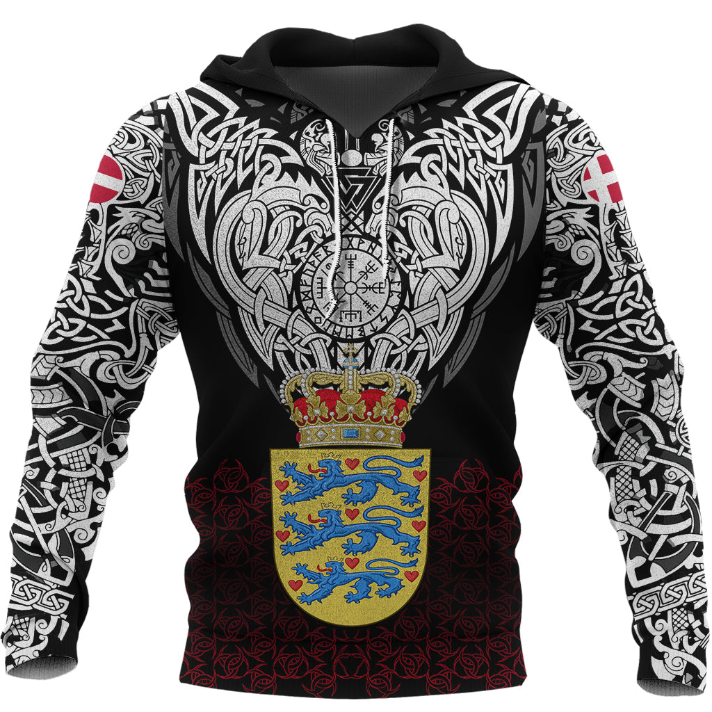 Viking Hoodie Denmark Viking Symbol RLT12