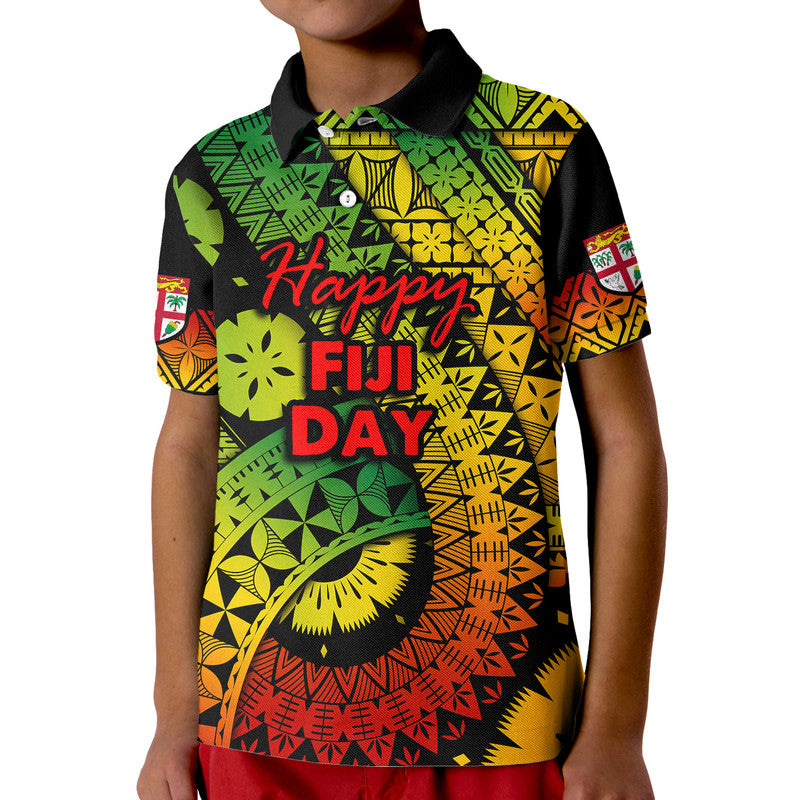 Fiji Day Polo Shirt Masi Kesa Reggae Style LT9
