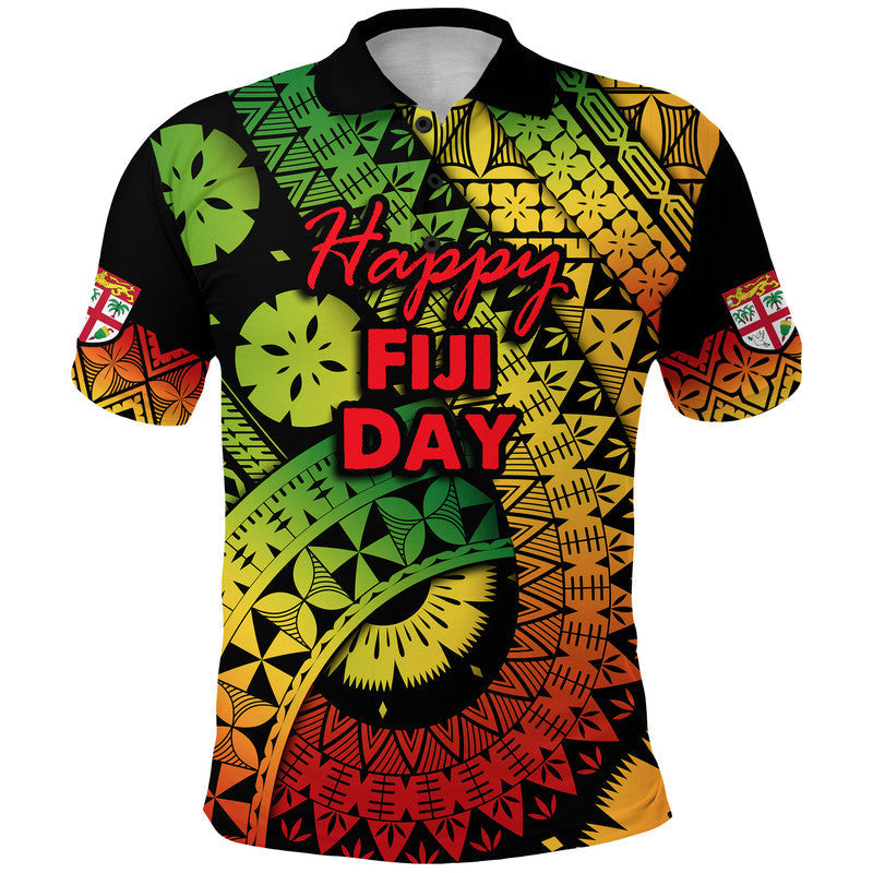 Fiji Day Polo Shirt Masi Kesa Reggae Style LT9