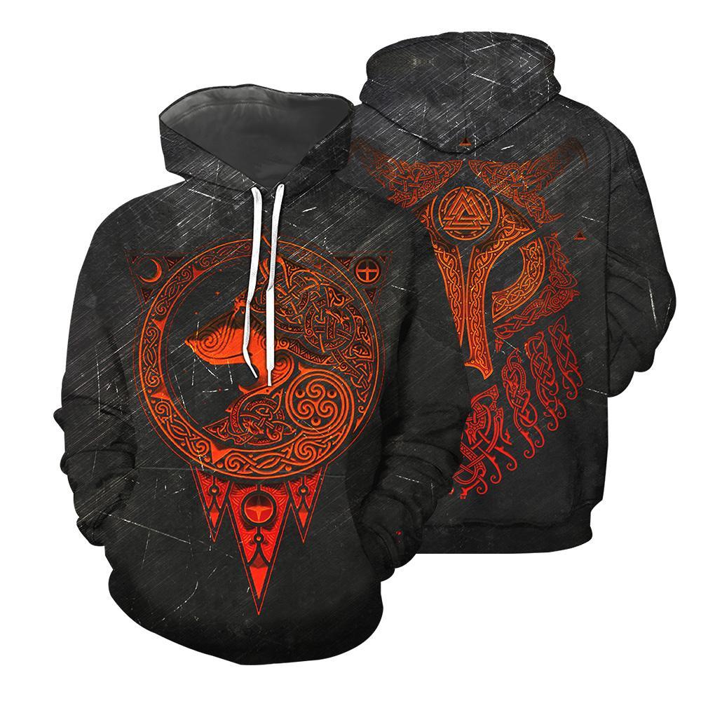 Viking All Over Printed Hoodie For Men and Women 64 RLT12