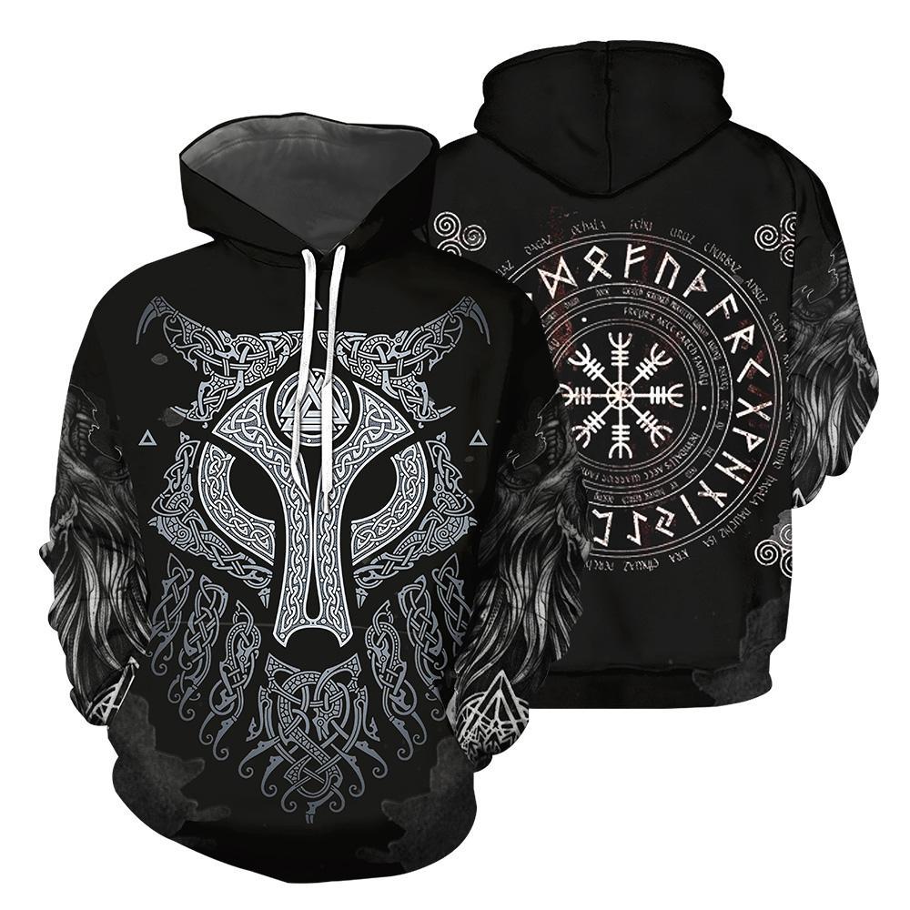 Viking All Over Printed Hoodie For Men and Women 66 RLT12