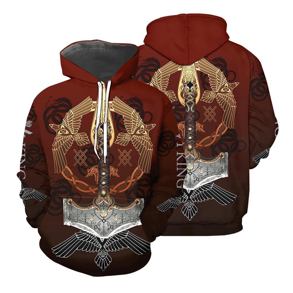 Viking All Over Printed Hoodie For Men and Women 71 RLT12