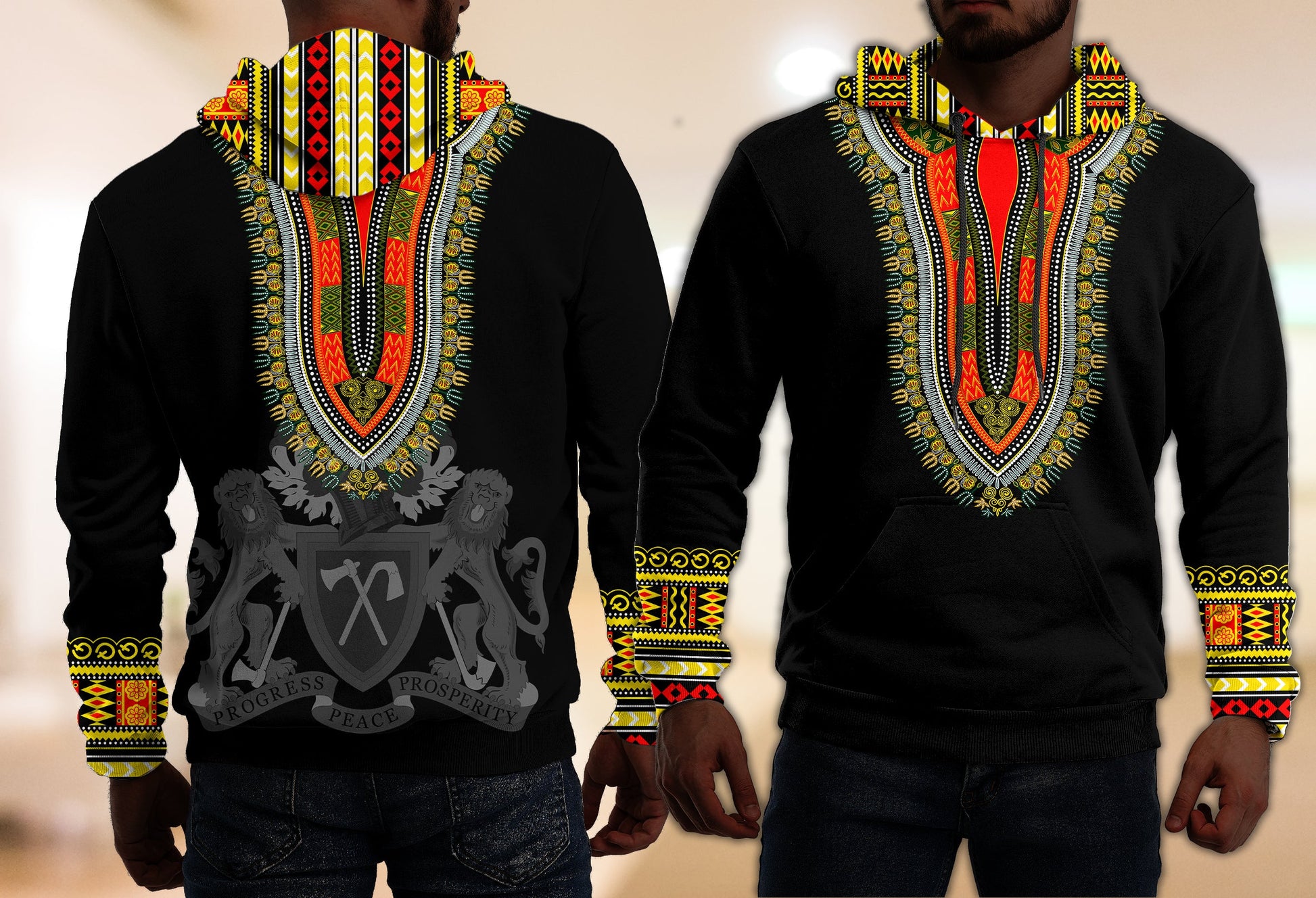 Gambia Happy Independence Day Dashiki Hoodie LT2