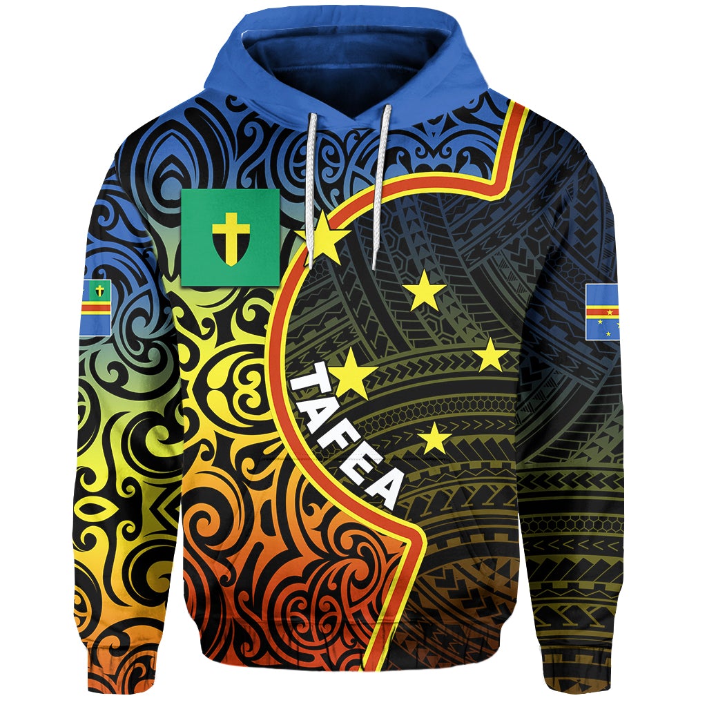 Tafea Day Hoodie Of Vanuatu Polynesian Flag Color LT6