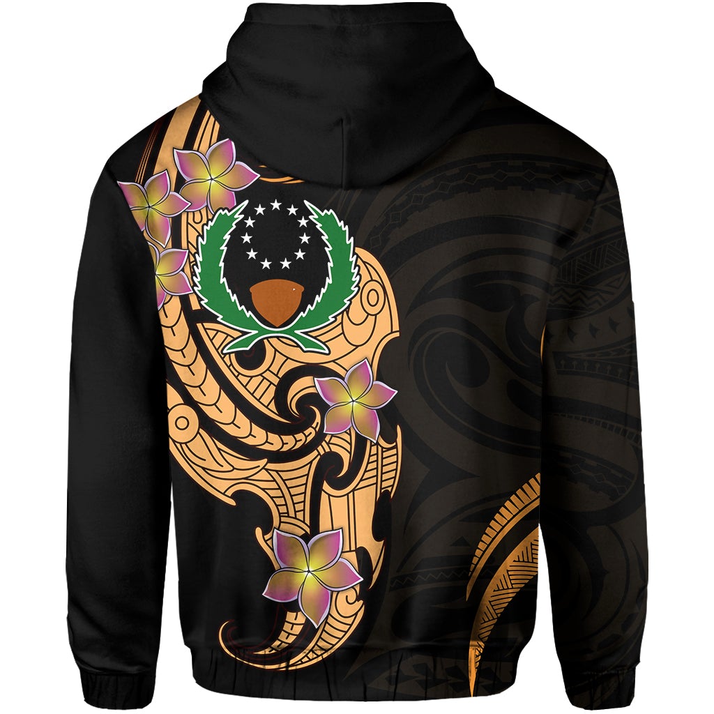 Pohnpei Simple Hoodie Tropical Flowers LT13