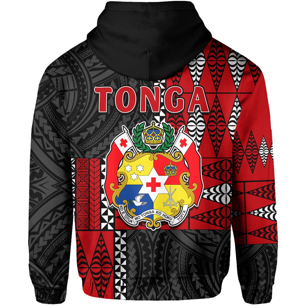 Tonga Hoodie Tongan Pattern Mix Polynesian LT13