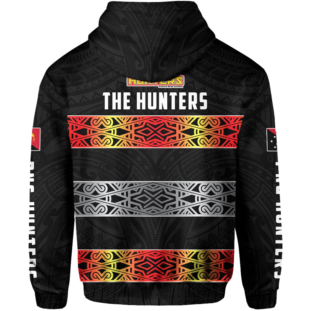 The Hunters PNG Zip Hoodie Papua New Guinea Hunters Rugby LT13