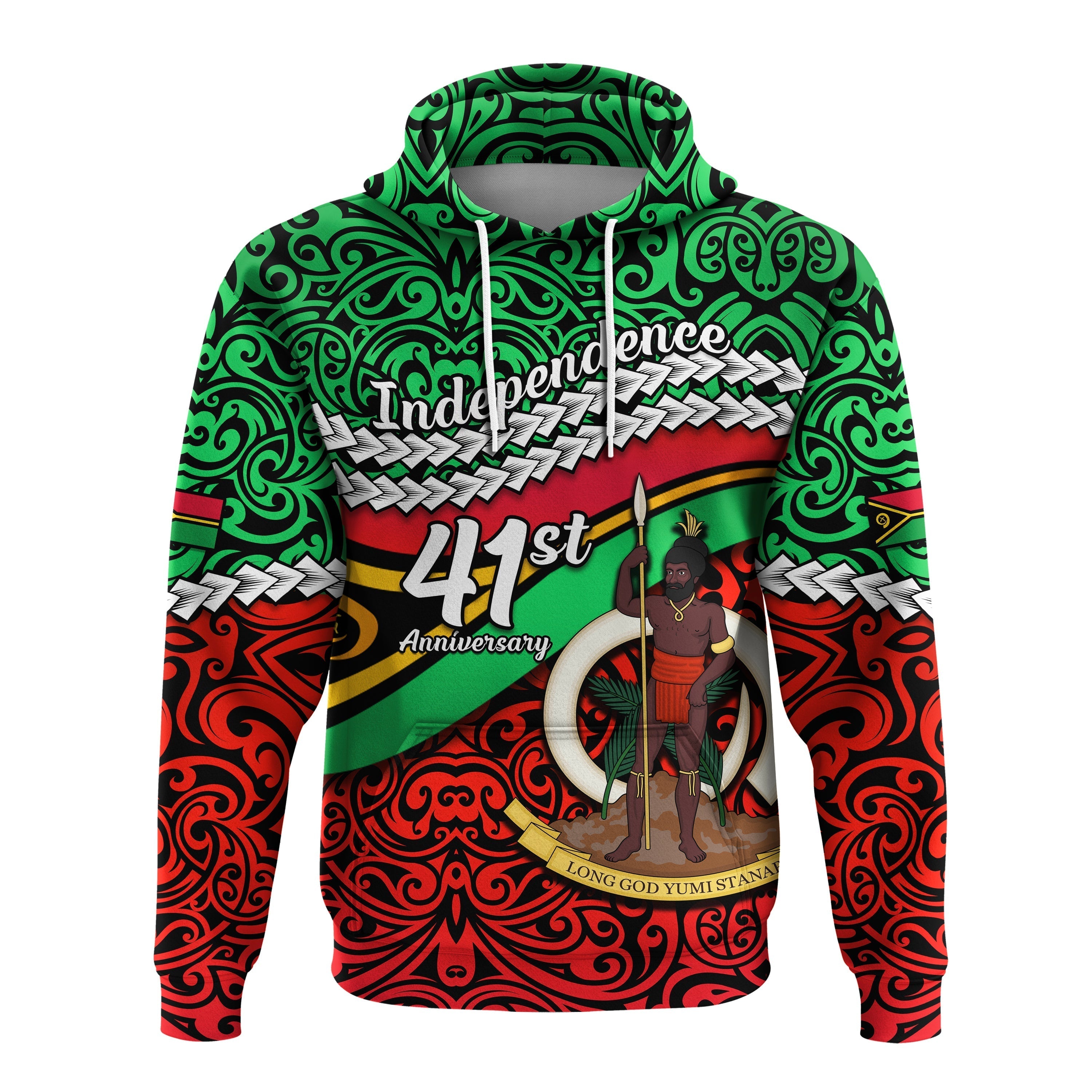 Vanuatu Independence Hoodie Happy Anniversary LT13