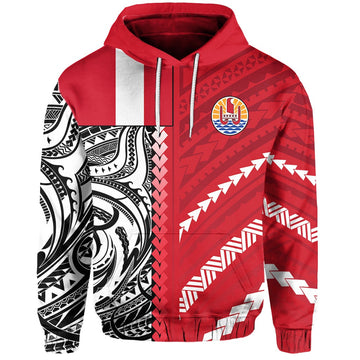Tahiti Unique Hoodie Polynesia Pattern LT13