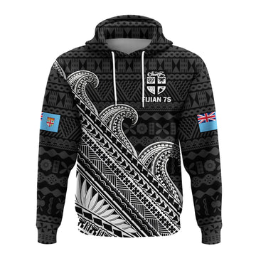 Fiji Sevens Rugby Fijian 7s Black Tapa Polynesian ArHoodie LT14