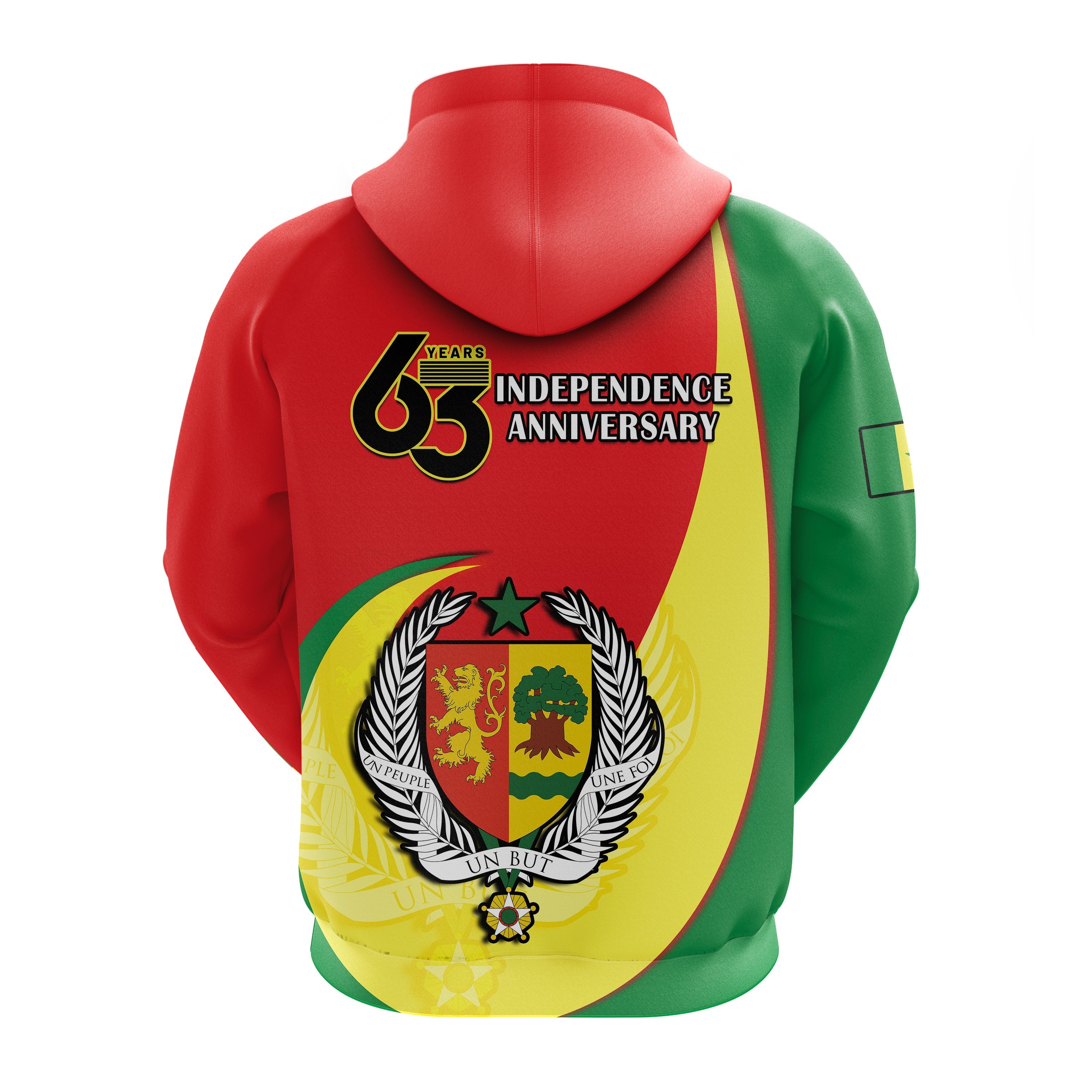 Senegal Hoodie Happy 63th Independence Day LT14