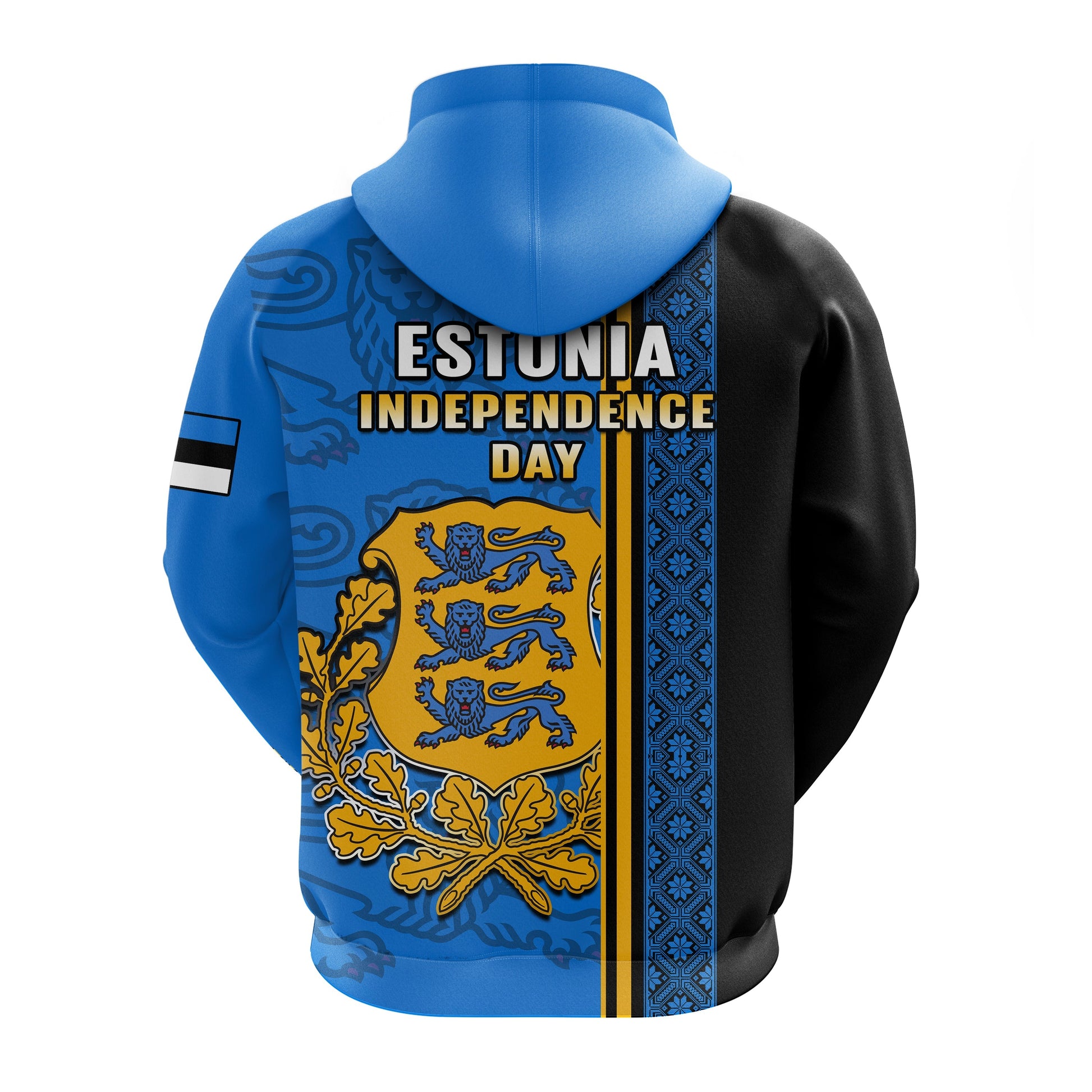 Estonia Hoodie Happy Estonian Independence Day With Coat Of Arms LT14