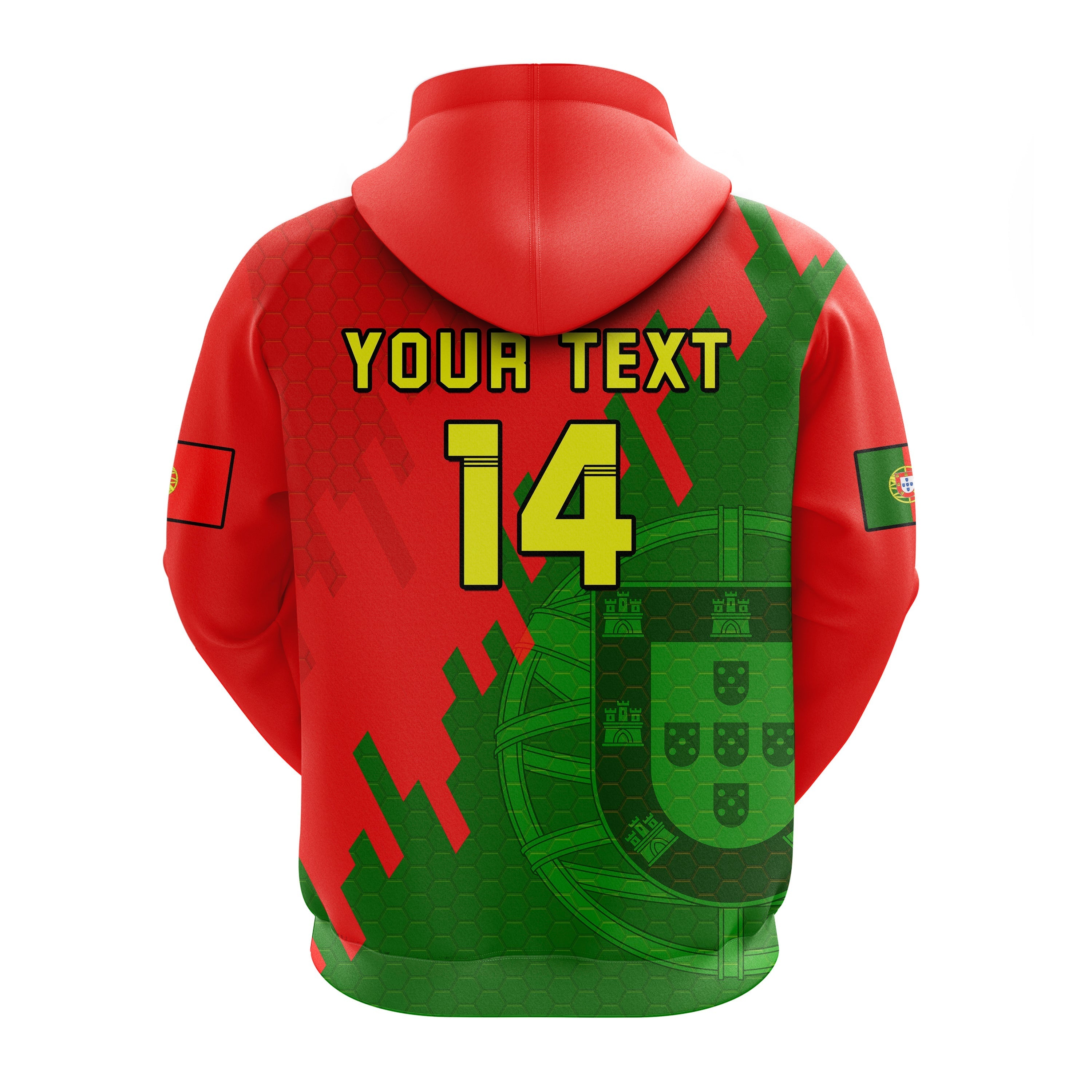 Custom Portugal Football Hoodie Champions WC 2022 LT14