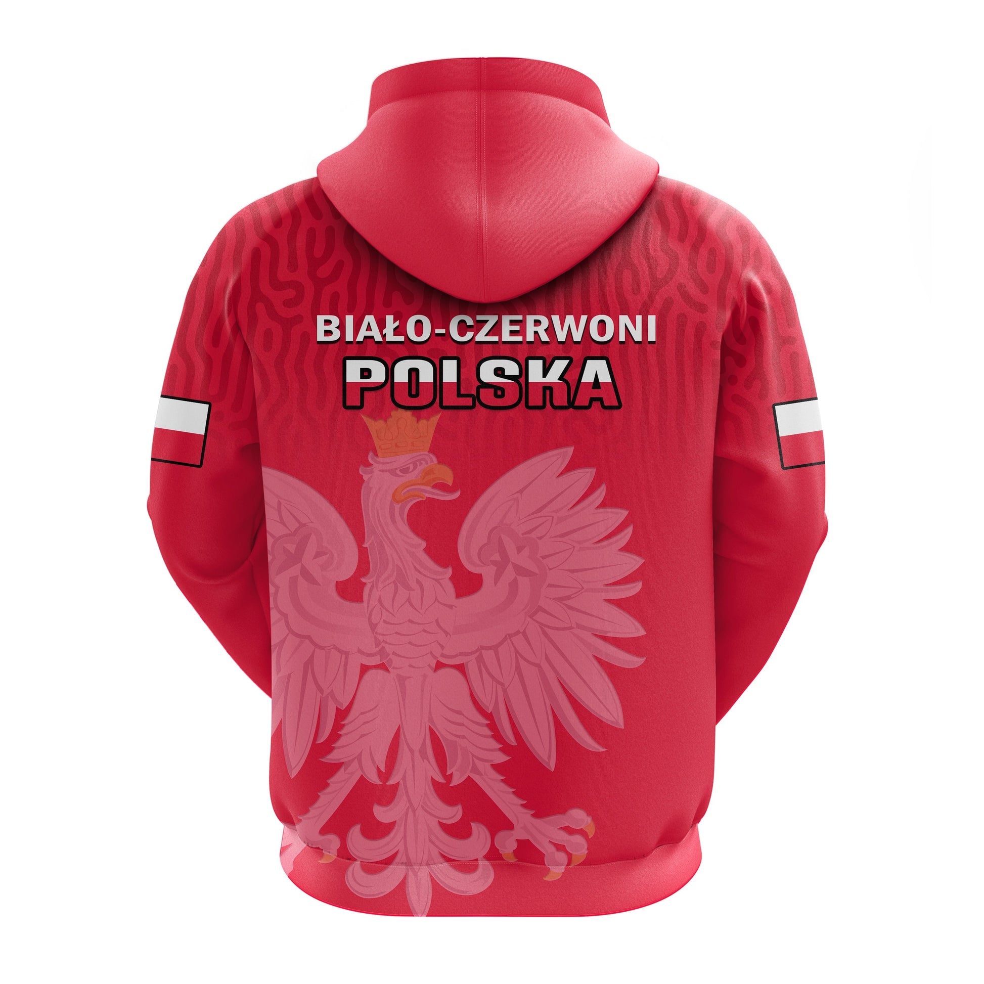 Poland Football Hoodie Polska Football 2022 Red LT14