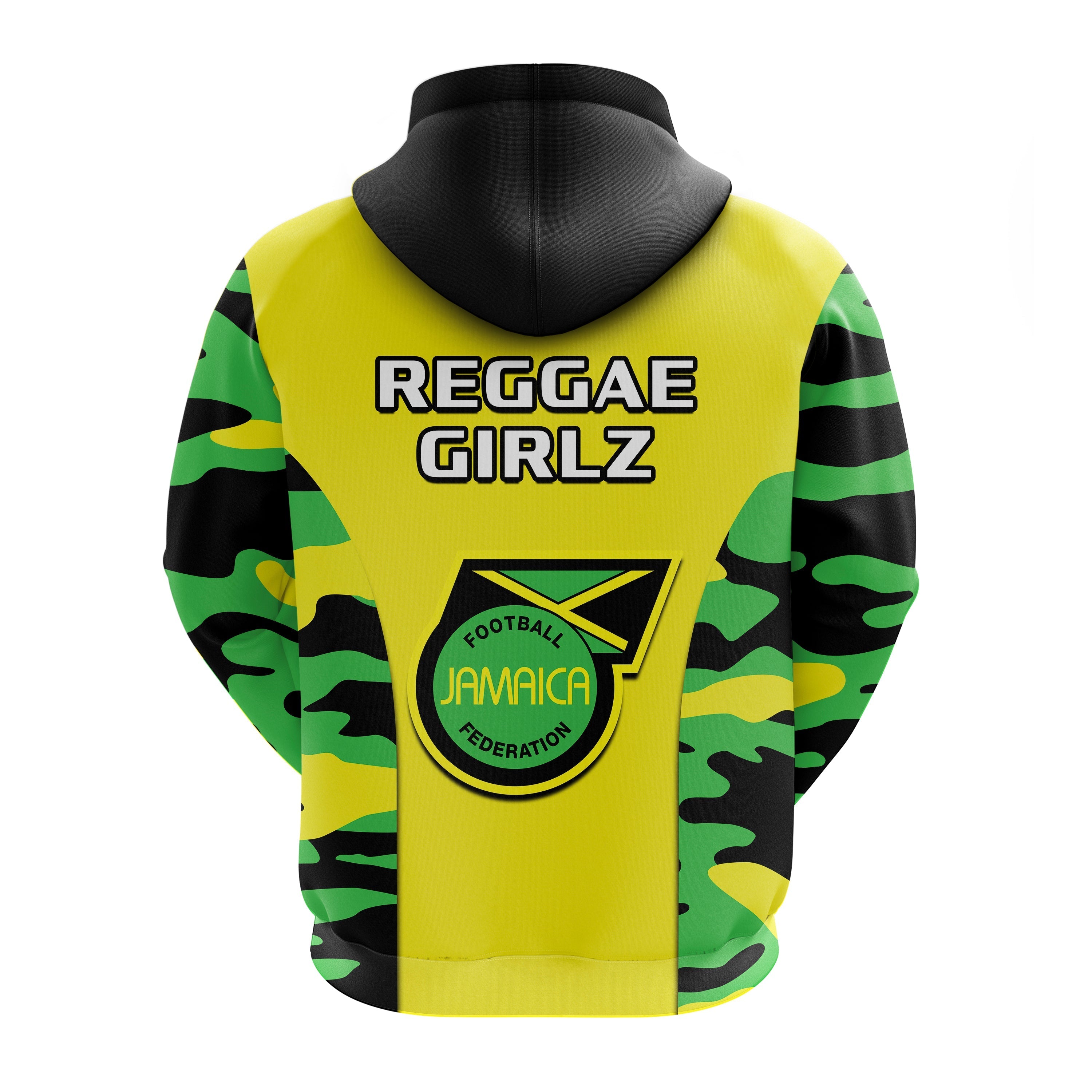 Jamaica Football Hoodie Reggae Girlz 2023 Cup Of Nations Ver.02 LT14