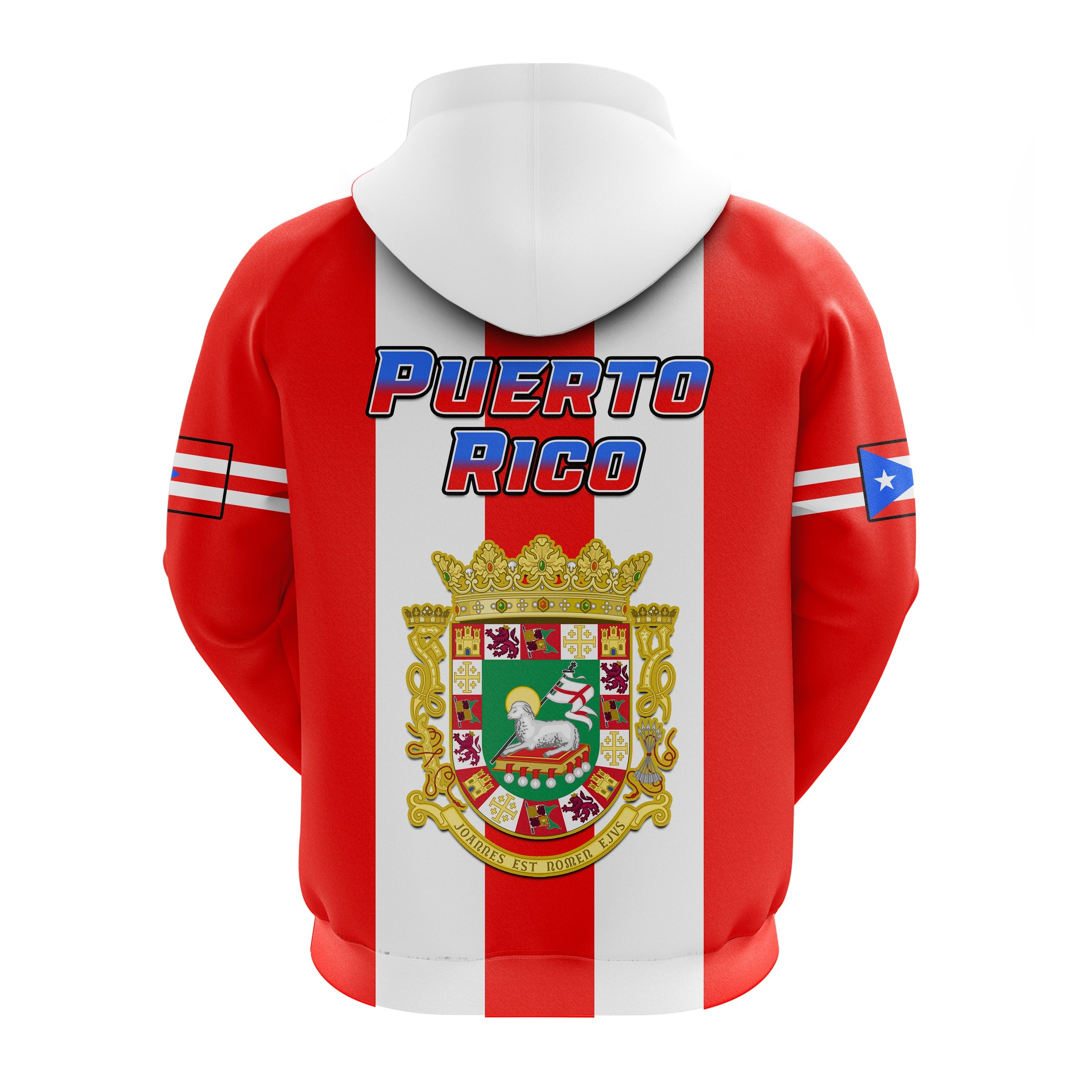 Puerto Rico Hoodie Coat Of Arms Mix Flag LT14