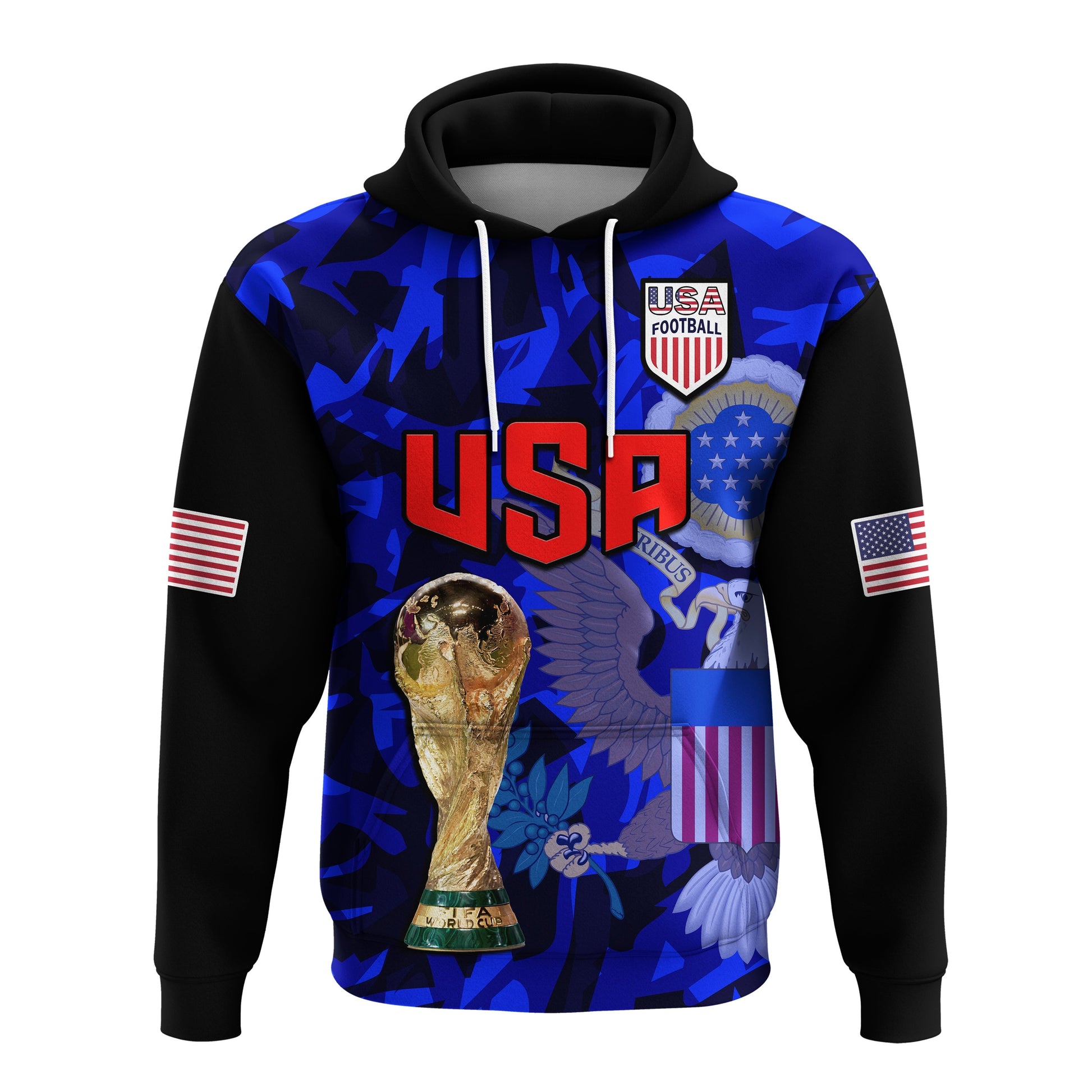USA Football Hoodie The Yanks Champions WC 2022 LT14